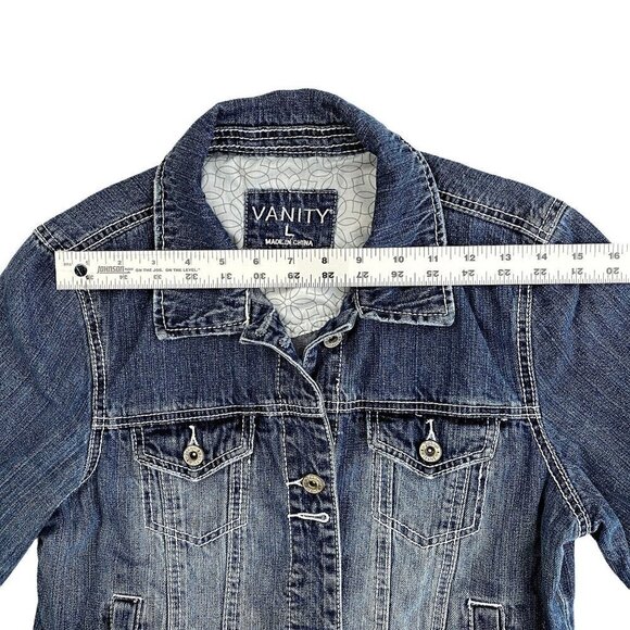 Vanity | Faded Jean Jacket | Denim Blue | Size: Large - Picture 6 of 8